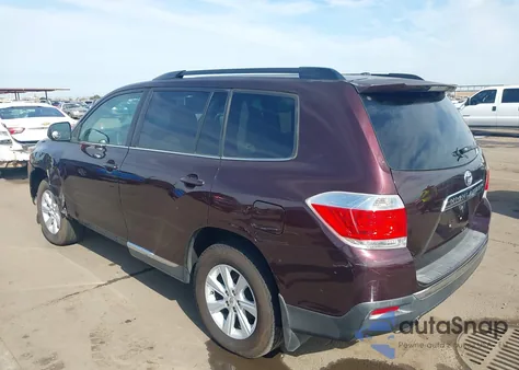 2012 Toyota Highlander Base V6 from USA, damaged, VIN 5TDZK3EH2CS079609